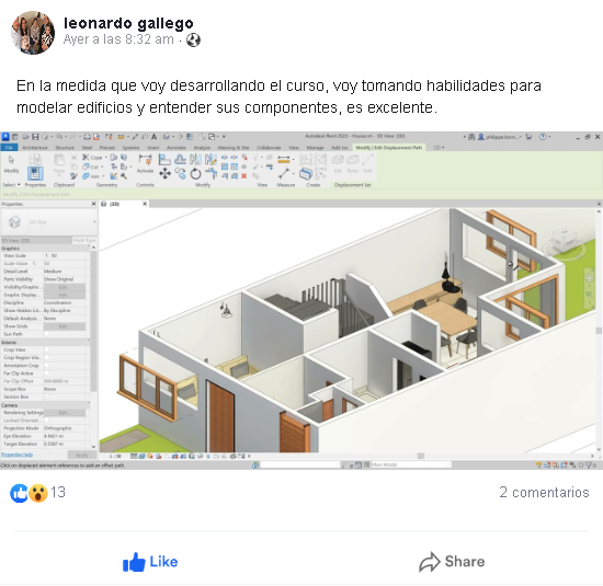 Testimonio revit leonardo